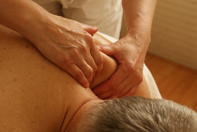 Man receiving a massage